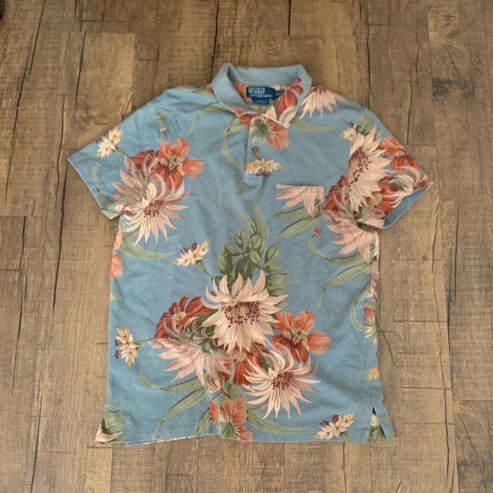 Ralph Lauren Vintage Floral Polo shirt slim
